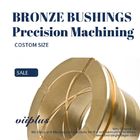 CNC Precision Machining Copper Flange Sleeve Bushing Oil Groove Costom Size